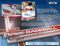 2017 Topps Chrome MLB Baseball Hobby Box